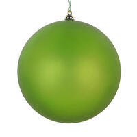 6" Lime Matte Clear Ornament 2/Bag