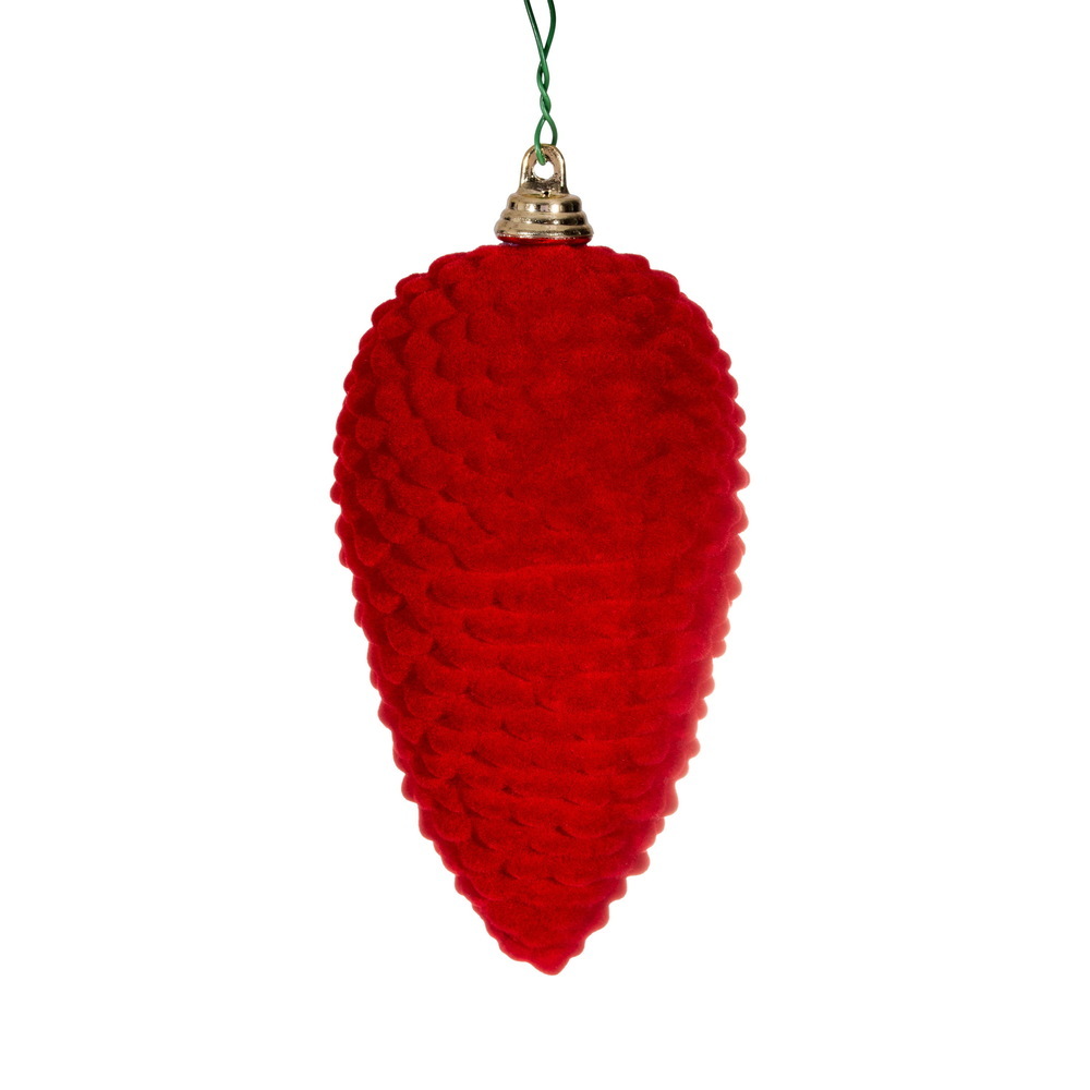 Vickerman Flocked Pinecone Ornament