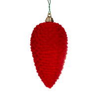Vickerman Flocked Pinecone Ornament