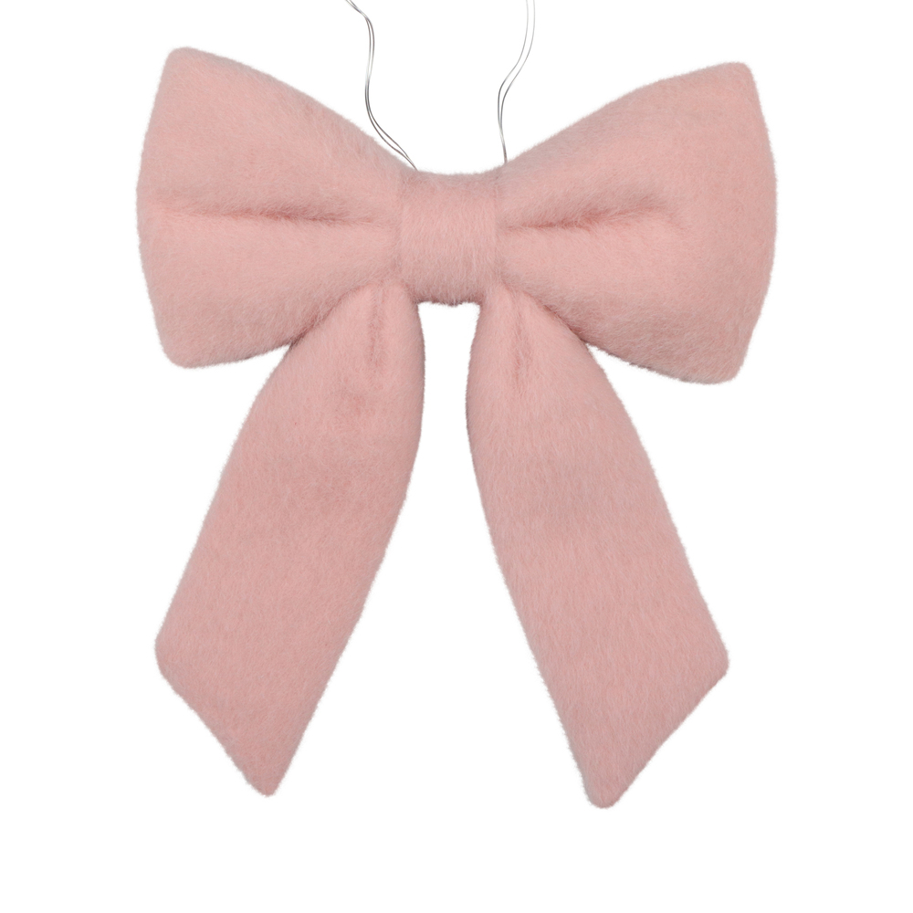 Vickerman Soft Pink Faux Fur Bow