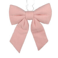Vickerman Soft Pink Faux Fur Bow