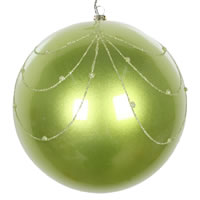 Vickerman Candy Glitter Curtain Ball Ornament