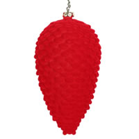 Vickerman Flocked Pinecone Christmas Ornament
