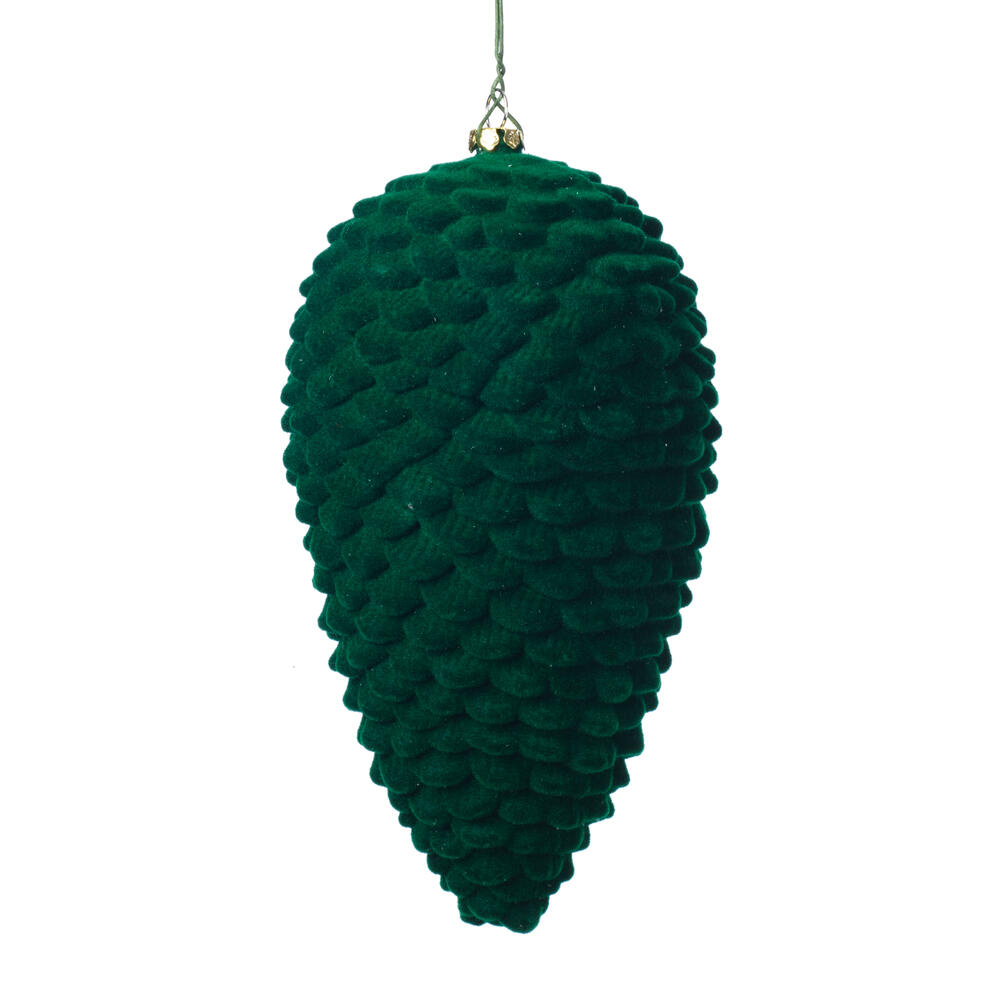 Vickerman Flocked Pinecone Christmas Ornament