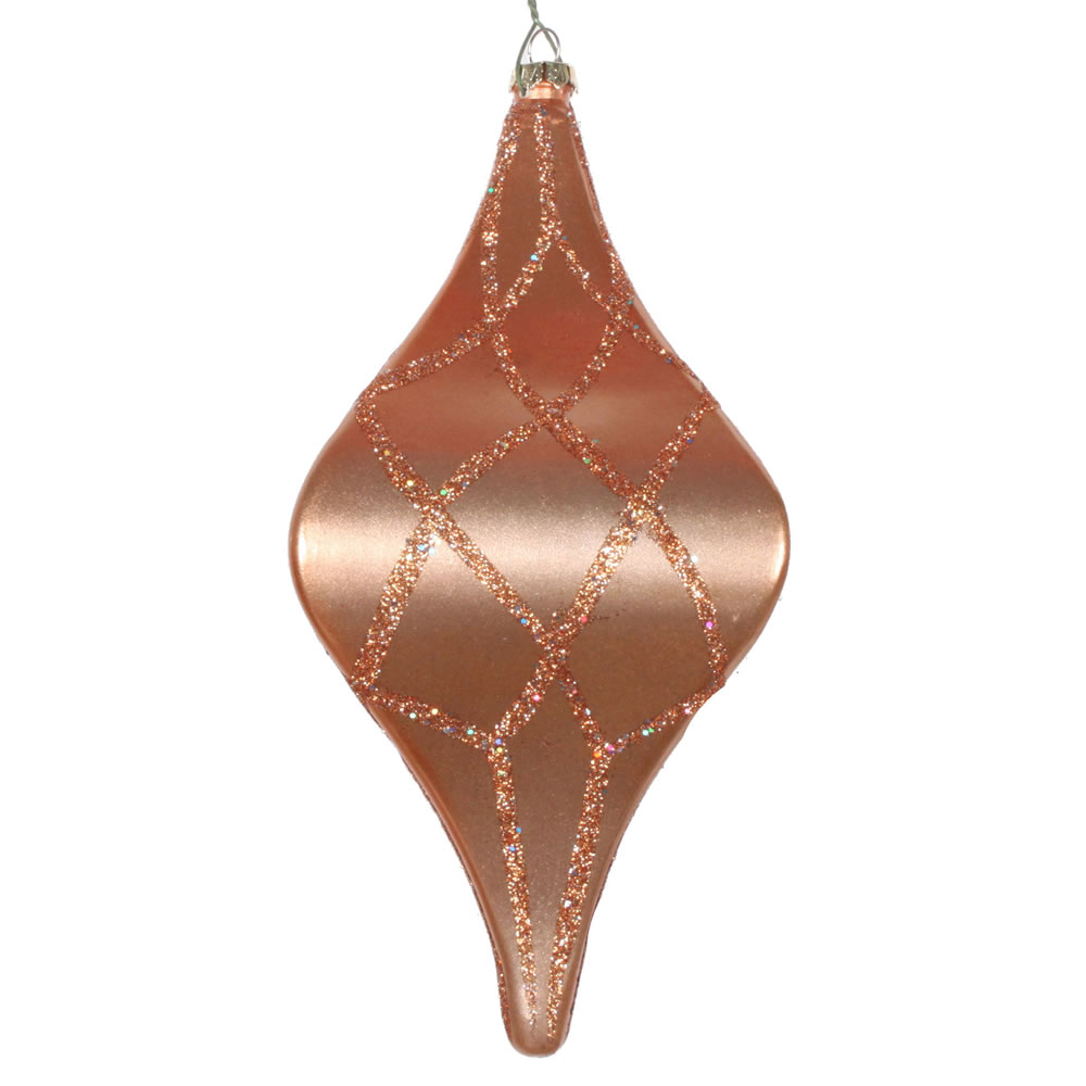 Vickerman 8" Candy Glitter Net Drop Christmas Ornament