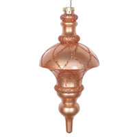 Vickerman Candy Glitter Net Top Finial Christmas Ornament