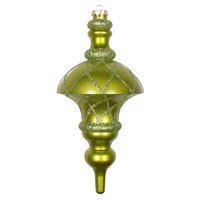 Vickerman Candy Glitter Net Top Finial Christmas Ornament