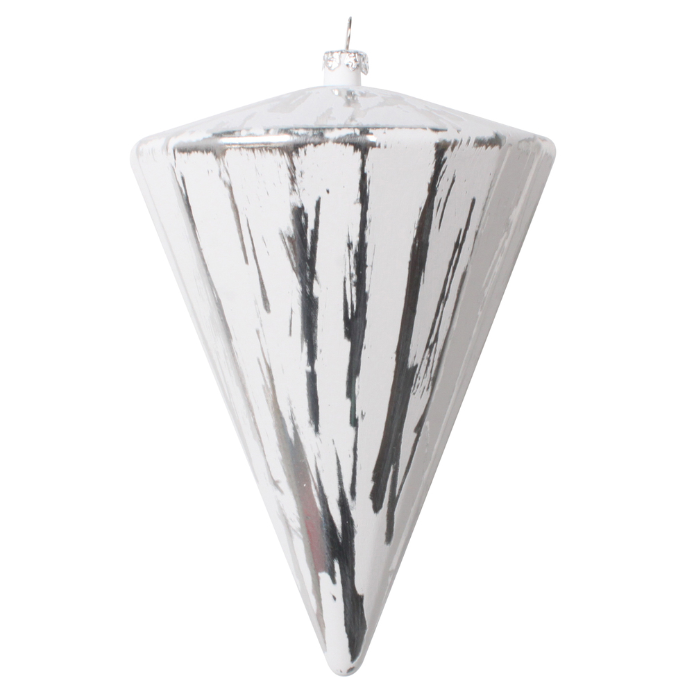 Vickerman 6" Brushed Cone Christmas Ornament