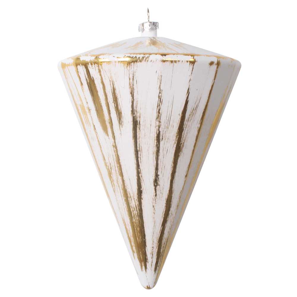 Vickerman 6" Brushed Cone Christmas Ornament