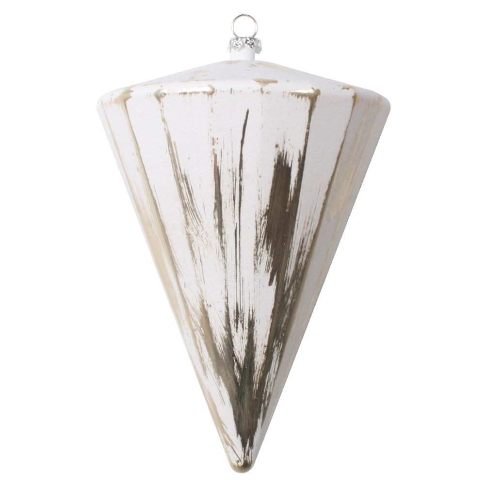Vickerman 6" Brushed Cone Christmas Ornament