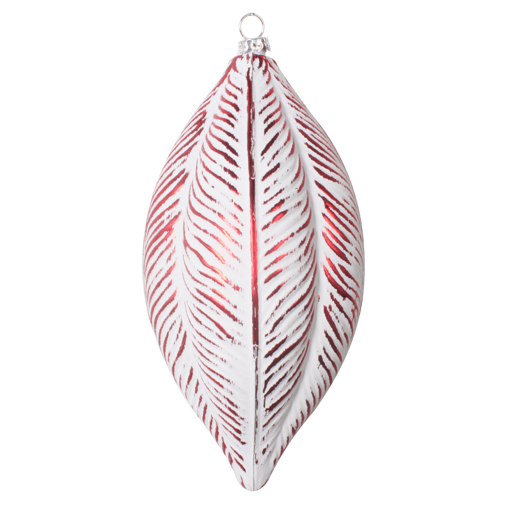 Vickerman 6" Brushed Feather Christmas Ornament