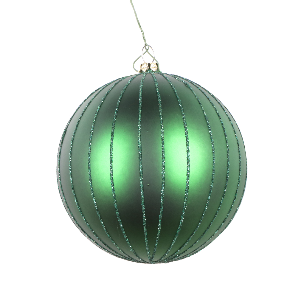 Vickerman Matte Glitter Ball Ornament