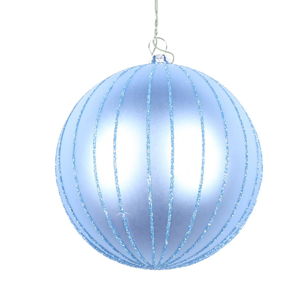 Vickerman Matte Glitter Ball Ornament