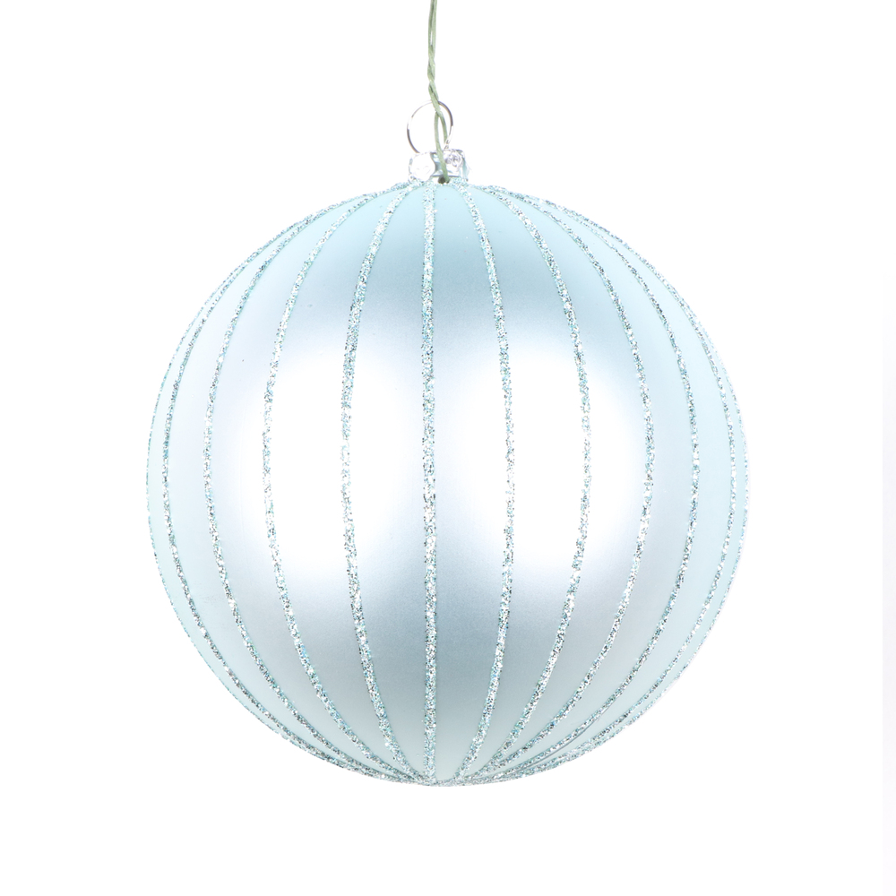 Vickerman Matte Glitter Ball Ornament