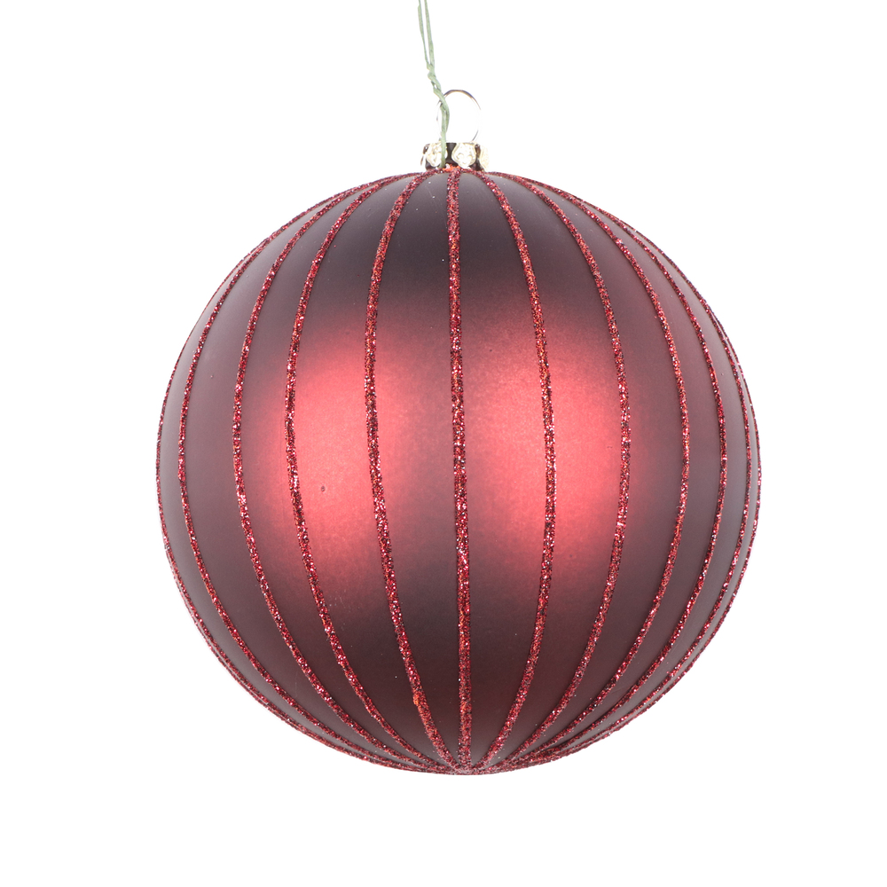 Vickerman Matte Glitter Ball Ornament