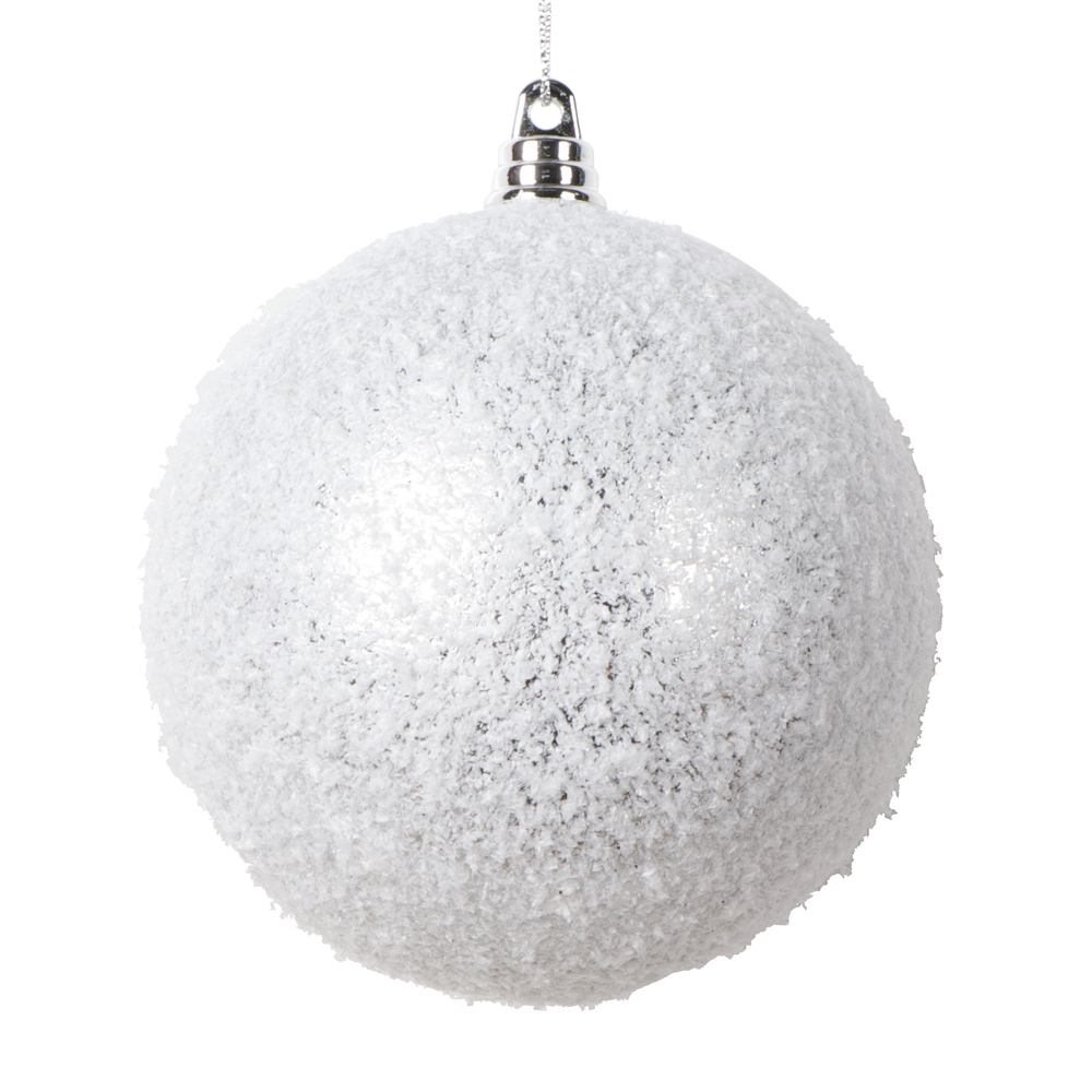 Vickerman 4" Matte Snow Covered Ornament