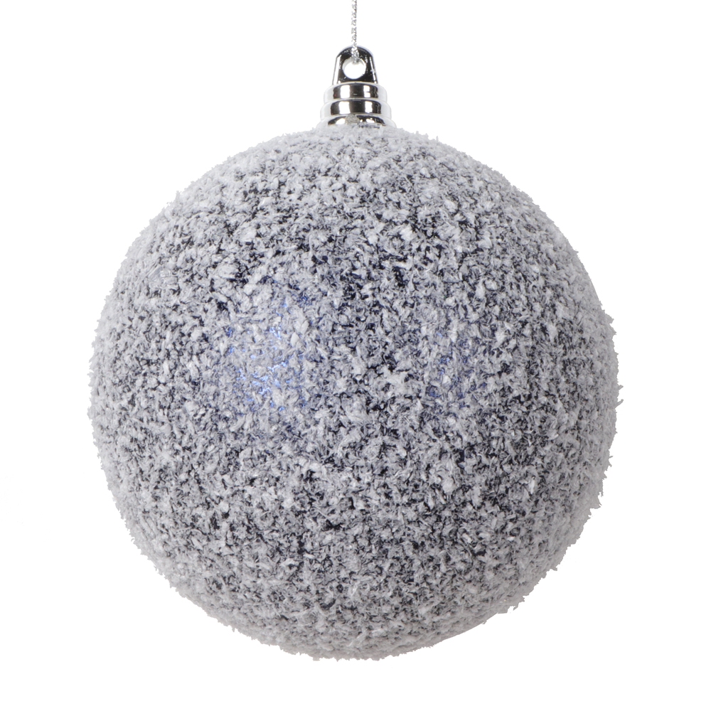 Vickerman 4" Matte Snow Covered Ornament