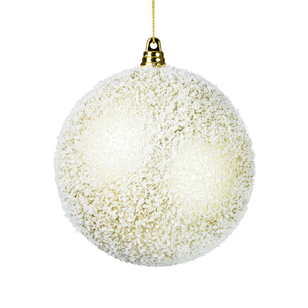 Vickerman 4.75" Matte Snow Covered Ornament