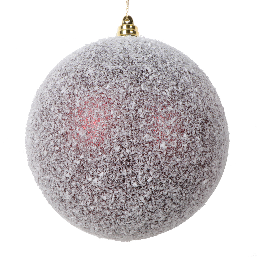 Vickerman 4.75" Matte Snow Covered Ornament