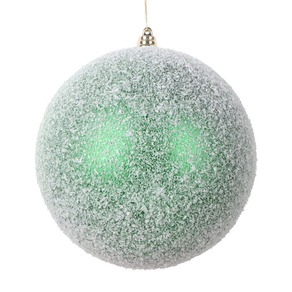 Vickerman 6" Matte Snow Covered Ornament