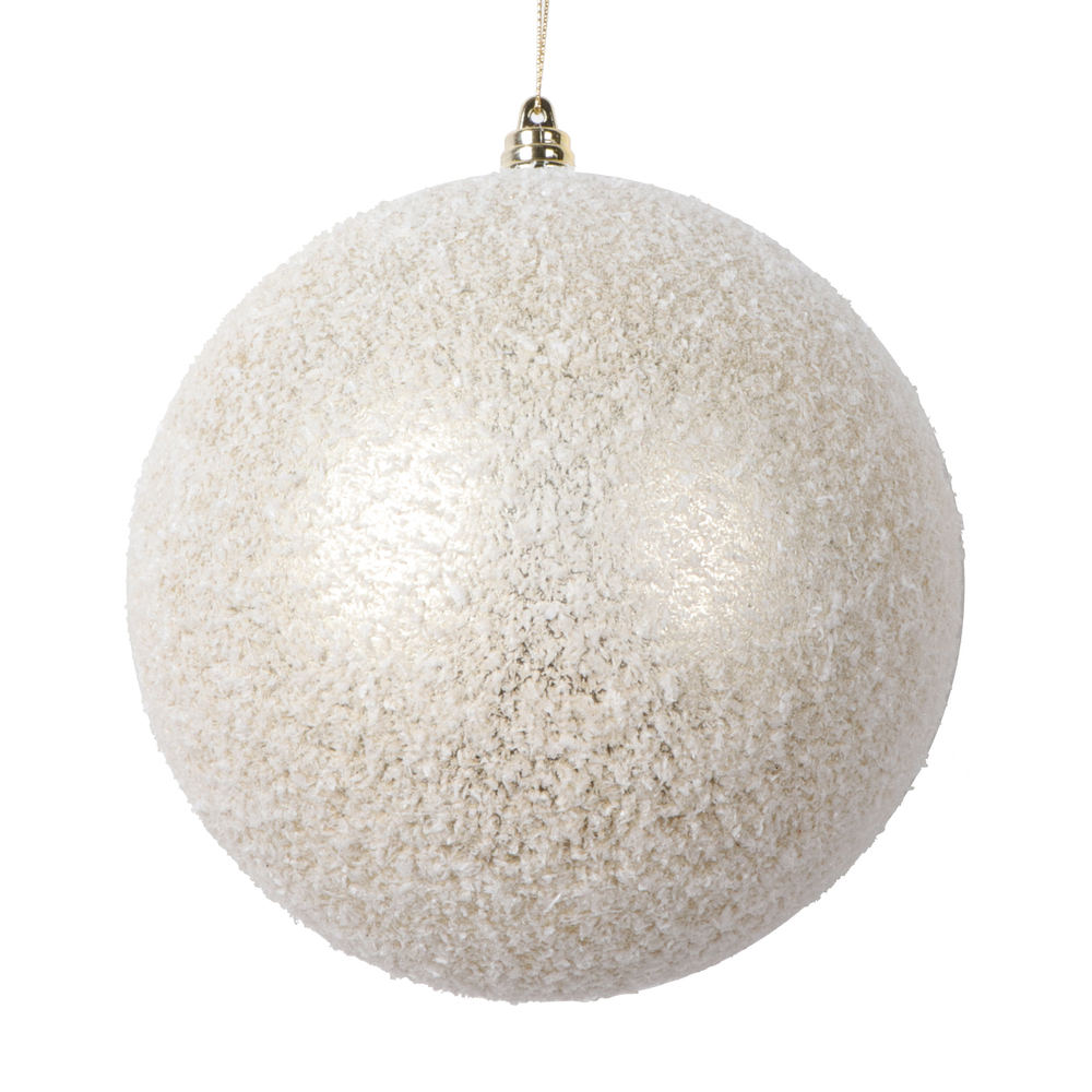 Vickerman 6" Matte Snow Covered Ornament
