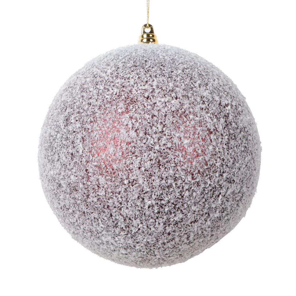 Vickerman 6" Matte Snow Covered Ornament