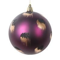 Vickerman 4" Matte Brush Stroke Ball Ornament