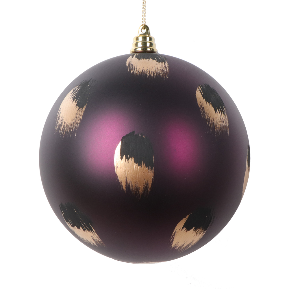 Vickerman 4.75" Matte Brush Stroke Ball Ornament