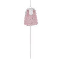 10" Pink Gumdrop Lollipop Ornament 3/bag