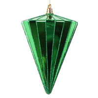 Vickerman 6" Shiny Cone Ornament