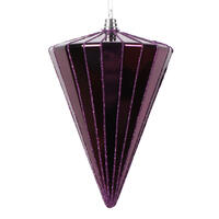 Vickerman 6" Shiny Cone Ornament