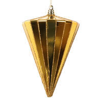Vickerman 6" Shiny Cone Ornament