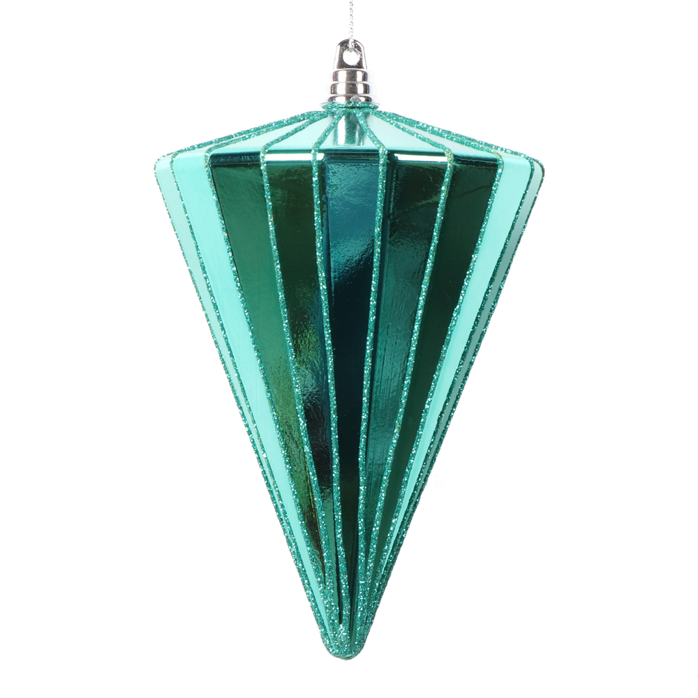 Vickerman 6" Shiny Cone Ornament