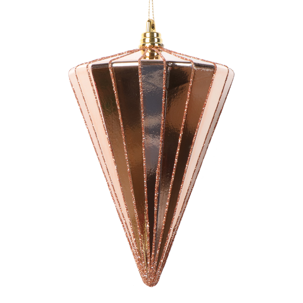 Vickerman 6" Shiny Cone Ornament