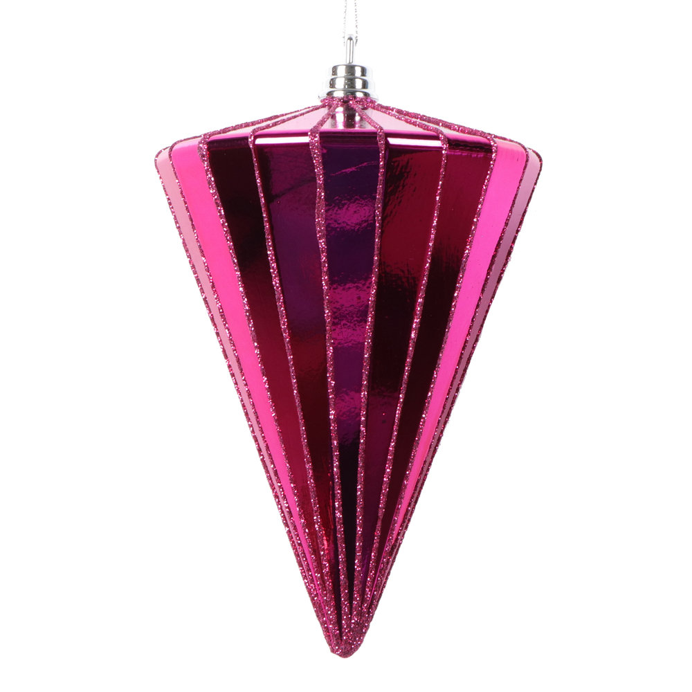 Vickerman 6" Shiny Cone Ornament
