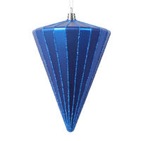 Vickerman 6" Matte Cone Ornament
