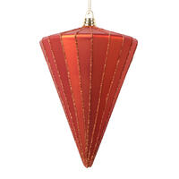 Vickerman 6" Matte Cone Ornament