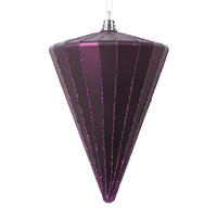 Vickerman 6" Matte Cone Ornament