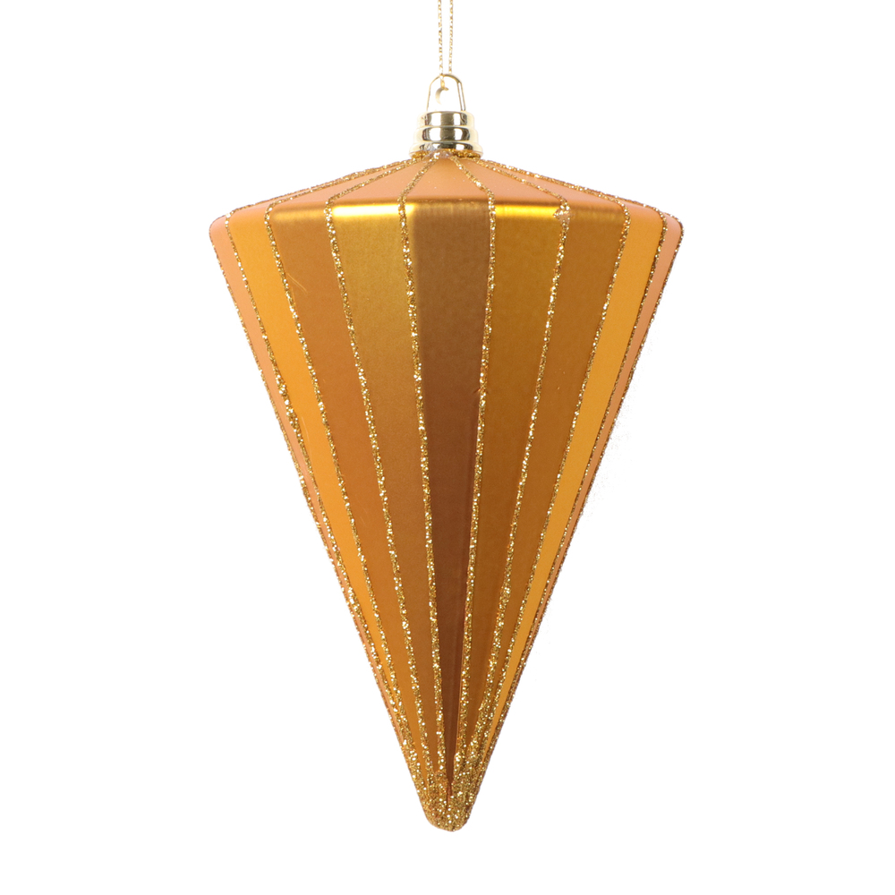 Vickerman 6" Matte Cone Ornament