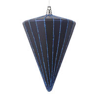 6" Matte Midnight Blue Cone 3/bag