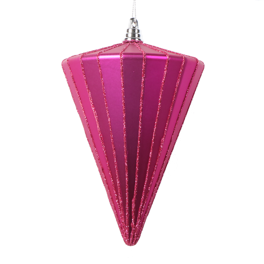 Vickerman 6" Matte Cone Ornament