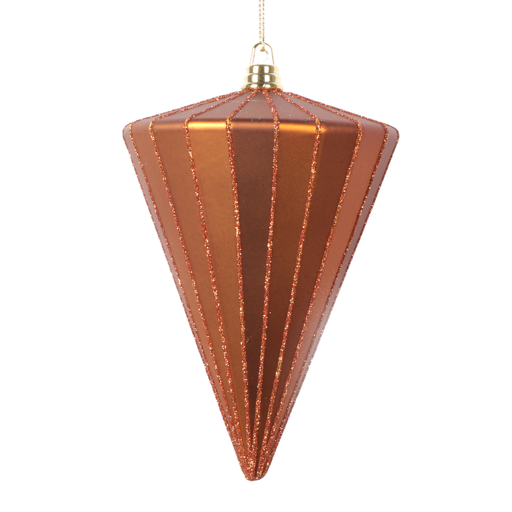 Vickerman 6" Matte Cone Ornament