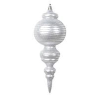 Vickerman 10" Matte with Glitter Finial Ornament