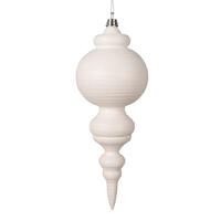 Vickerman 10" Matte with Glitter Finial Ornament