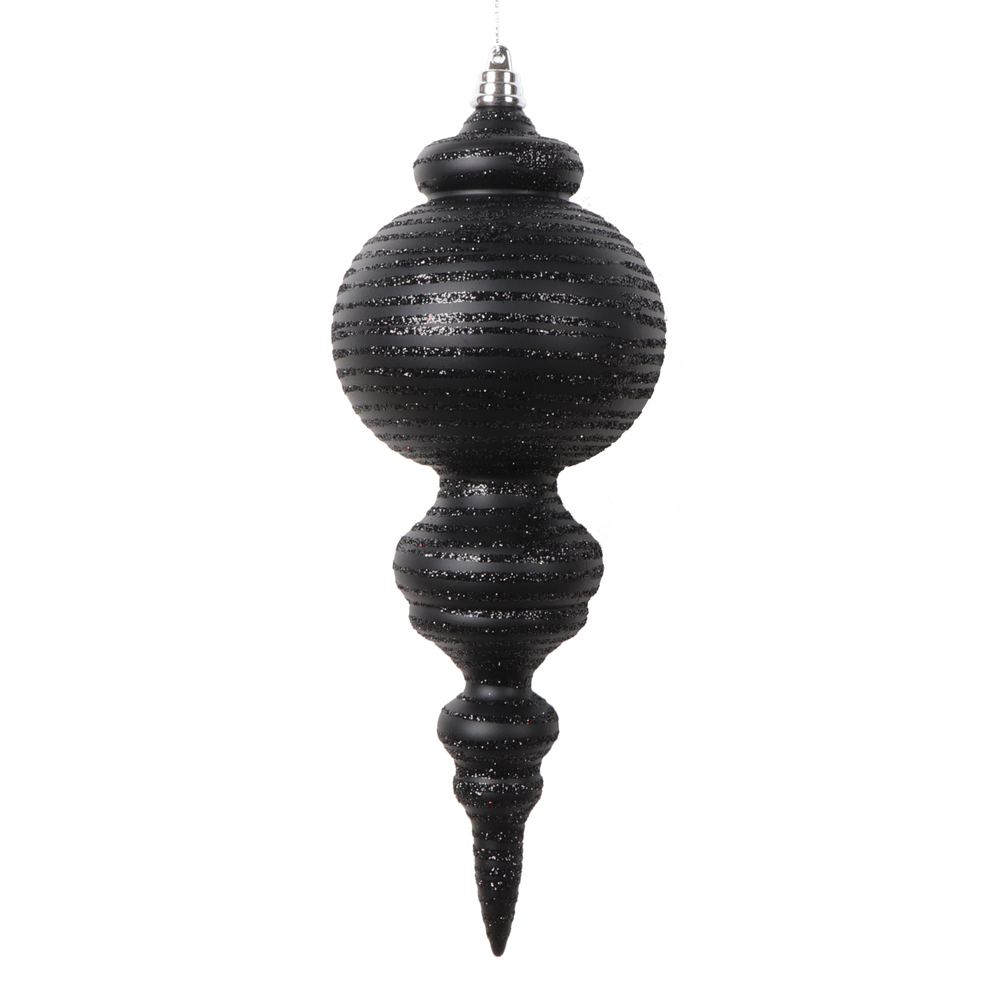 Vickerman 10" Matte with Glitter Finial Ornament