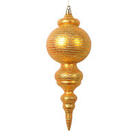 Vickerman 10" Matte with Glitter Finial Ornament