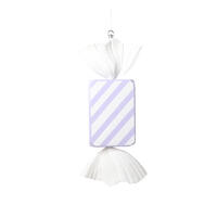 Vickerman 18.5" Rectangle Striped Candy Ornament