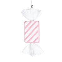 Vickerman 18.5" Rectangle Striped Candy Ornament