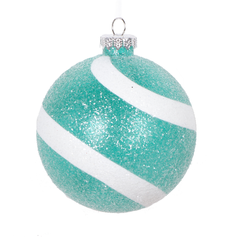 Vickerman 4" Sugar Glitter Ball Ornament