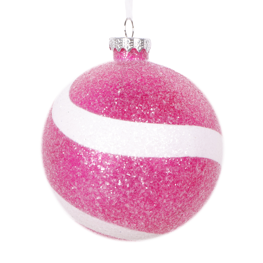 Vickerman 4" Sugar Glitter Ball Ornament